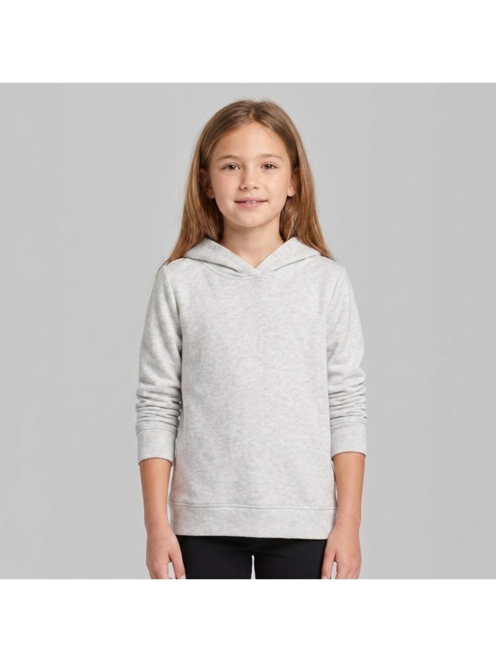 Z by Zella Girl's Light Gray Hoodie Hooded Long Sleeve Sweatshirt in size 8-10